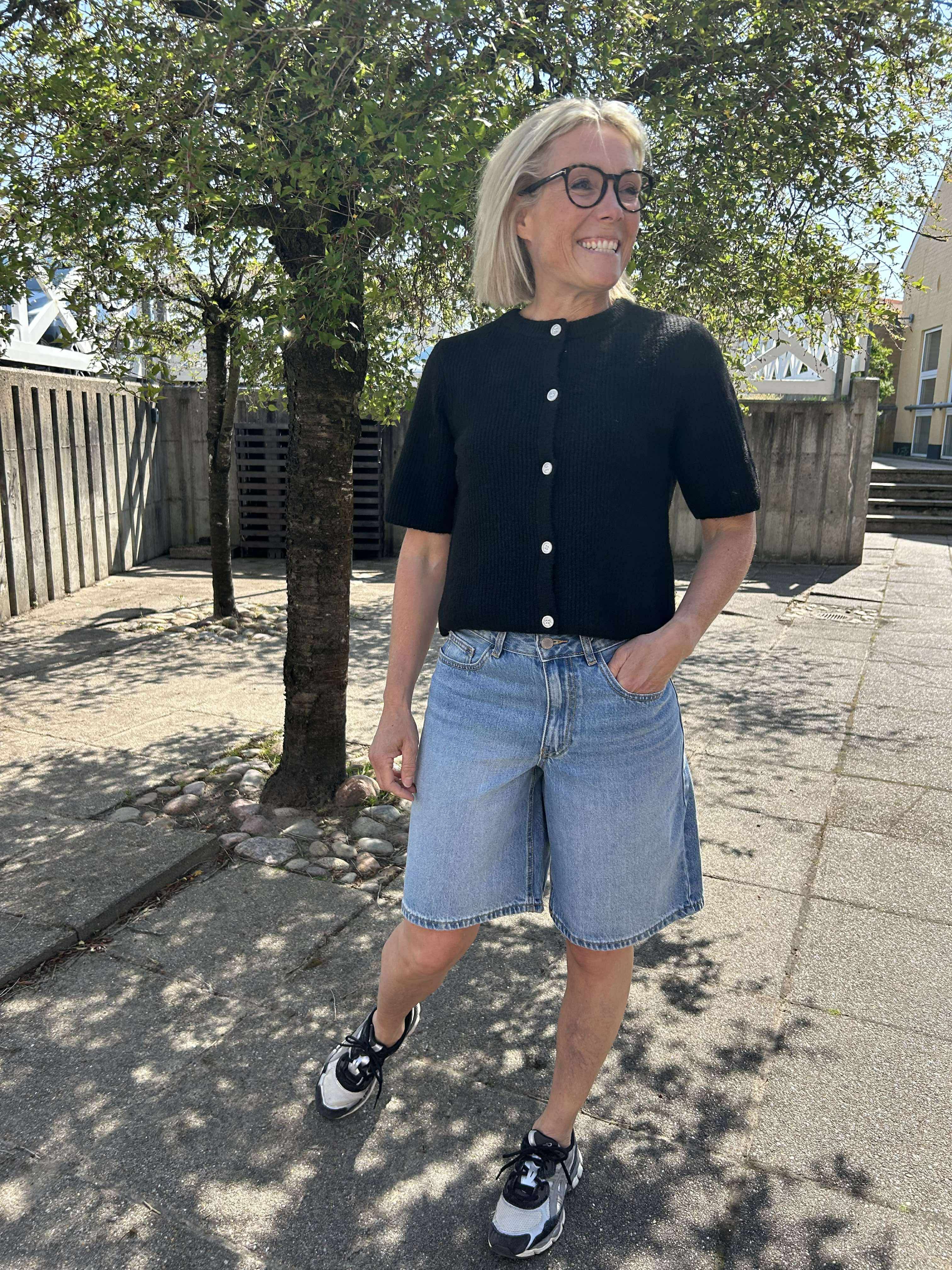 PCSILLY Knit Cardigan - Black